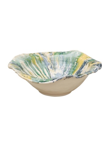 Bol din ceramica pictat manual, 44cm, Intense