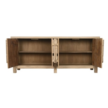 Bufet din lemn masiv reciclat, sculptat manual, Ervino - Img 3