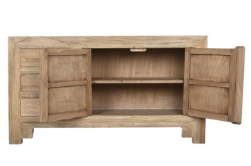 Bufet rustic, din lemn masiv, cu 3 sertare, „Étable” - Img 2