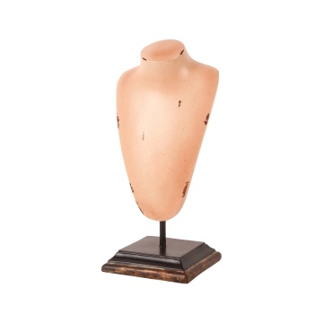Bust decorativ din polirășină, maro, pe suport, 35 x 16 x 13,5 cm, „Vénus”