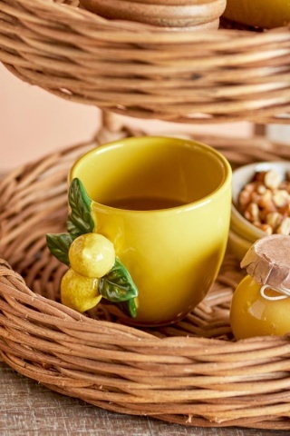 Cană multifunctională galbenă, ceramică – Limone - Img 4