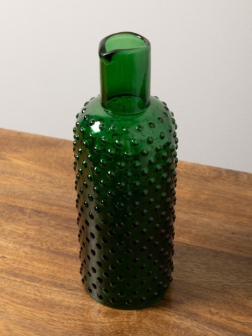 Carafa verde, din sticla, Dotted - Img 6