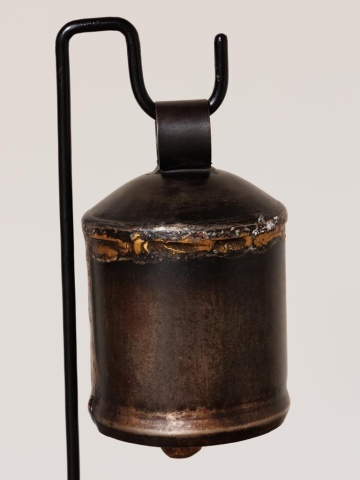 Clopot decorativ suspendat din metal, H31 cm - Img 3