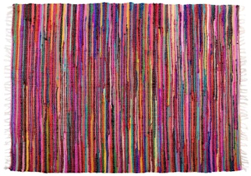 Covor din bumbac chindi țesut manual, multicolor, 160 x 230 cm, „Asfeld”