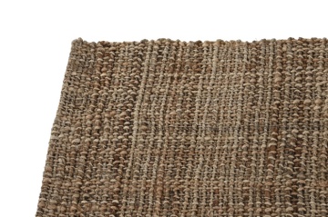 Covor din iută împletit manual, antiderapant, maro natural, 160 x 230 cm, 3000 GSM, „Jute Carpet" - Img 2