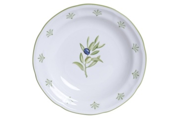Farfurie adânca stil Mediterraneean verde , din portelan , "Oliv" - Img 2