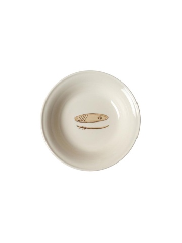 Farfurie adanca, vintage, din ceramica, D20.5cm, Surf