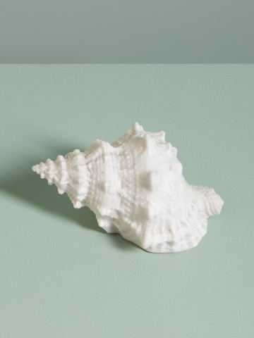 Lampa de masa in forma de melc , din rășină si pulbere de piatra, "Shell" - Img 5
