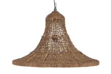 Lustră suspendată Balinese natural, 75x75x55 , din fibra naturală "Amani"