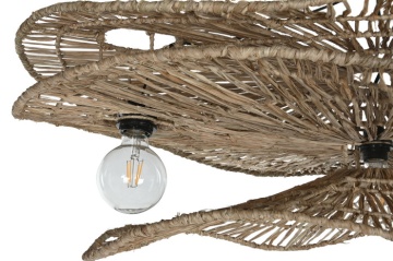 Lustră suspendată din fibre naturale, 120×29×50 cm, „Ibiza" | Country Home - Img 3
