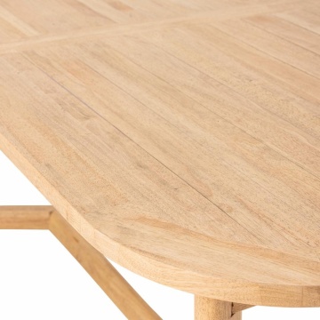 Masă de dining din lemn de cauciuc, natur, 200×100 cm „Serrone”- Creative Collection - Img 5