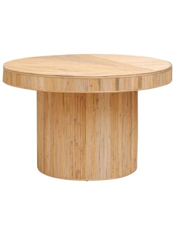 Masa rotunda de dining din rattan, "Carica"