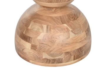Masă rotundă dining din lemn de acacia, Ø115 cm, „Nayara” - Img 4
