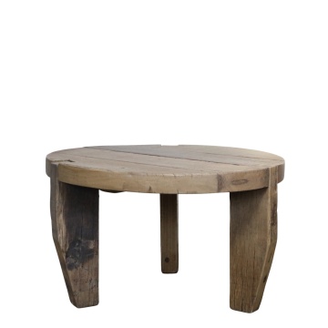 Măsuță de cafea rotundă din lemn reciclat, Ø80 cm, „Grimaud”