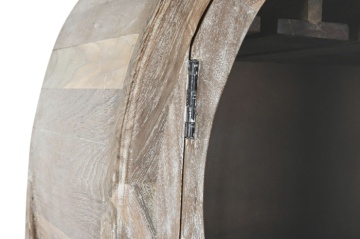 Mobilier de bar din lemn de tec reciclat si sticla , design Natural - Img 2