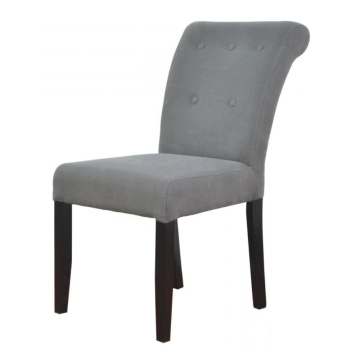 Scaun dining, gri, stofa, aspect clasic, Cambridge
