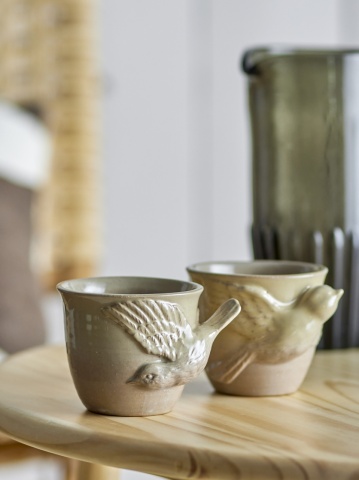 Set 2 cani Bealu, maro, ceramica - Img 2