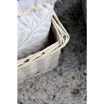 Set 2 coșuri din salcie impletita, cu roți, H50 cm, "French Basket" - Img 4