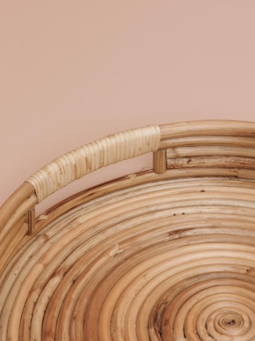 Set 3 tavi din rattan natural – S/3, H8 x Ø 60 cm - Img 7