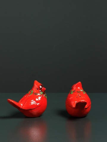 Set solnita si pipernita, forma de turturele, Grosbeak - Img 3