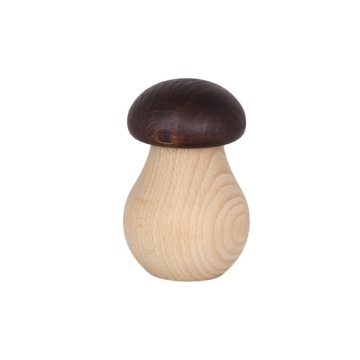 Spărgător de nuci din lemn de fag certificat FSC, formă de ciupercă, natur, 6 × 10 cm, „Mushroom"