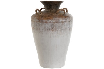 Vază decorativă, stil modern artistic, culoare bicolor, din metal, „Two-Colored” - Img 2