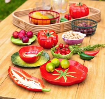 Bol de salata, din ceramica, Tomato - Img 6