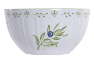 Bol stil Mediterraneean verde , din portelan , "Oliv" - Img 4