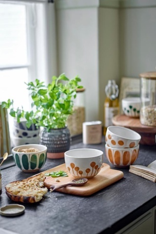 Bol verde din ceramică – Linora - Img 3