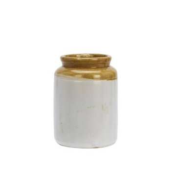 Borcan vintage din ceramică, mărimi variate, D15-20×H17-25 cm, „WE ♡ RECYCLING" - Img 3