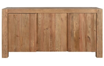Bufet, natur, din lemn de pin reciclat, Rustique
