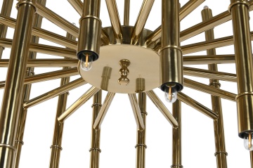 Candelabru din oțel, auriu, finisaj patinat, 158 x 74 cm, „Breteuil” - Img 6
