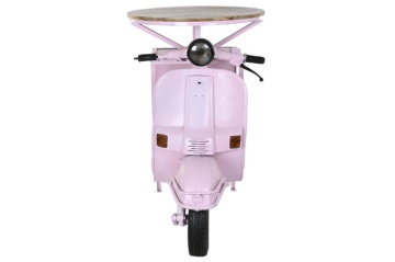 Consola motocicleta din lemn de mango si metal " Pink Pal " - Img 5