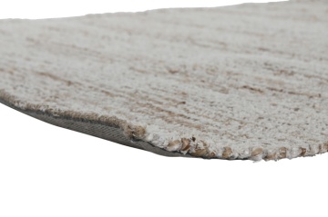 Covor din bumbac și iută țesut manual, antiderapant, bej natural, 160 x 230 cm, 1800 GSM, „Cotton Jute Carpet" - Img 4