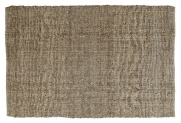 Covor din iută împletit manual, antiderapant, maro natural, 140 x 200 cm, 3000 GSM, „Jute Carpet" - Img 2