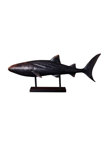 Decoratiune de masa in forma de rechin, din rasina, Shark