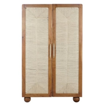 Dulap maro, din lemn de acacia si rattan, Savanah