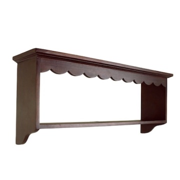 Etajeră de perete din lemn de mango maro, cu forme decorative ondulate, 60 × 25.5 ×15 cm, „Sigurd" - Img 3