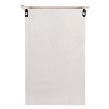 Etajeră de perete shabby chic din lemn alb cu 3 rafturi, 36x17x57cm, Sandra - Img 4
