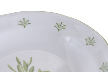 Farfurie adânca stil Mediterraneean verde , din portelan , "Oliv" - Img 6