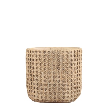 Ghiveci decorativ, din ciment, H17 X D18 CM, Corte