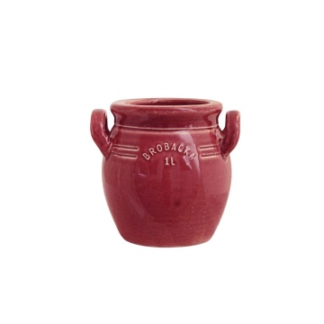 Ghiveci din ceramică glazurată manual 1L burgundy înalt, „Brobacka”