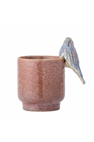 Ghiveci roz din ceramica, Ø11cm, "Larky" - Img 4