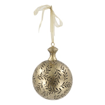 Glob decorativ vintage pentru agățat, H14.5/D10 cm, „Antique” - Img 1