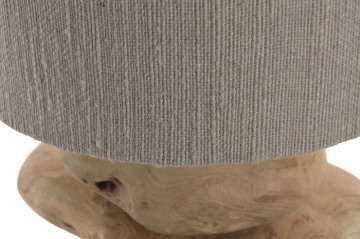 Lampă de masă natur, din lemn de tec si metal, "Naro" - Img 5