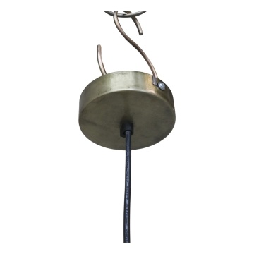 Lustra din lemn de mango si rattan, 25W, Aleia - Img 3