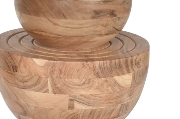 Masă rotundă dining din lemn de acacia, Ø115 cm, „Nayara” - Img 5