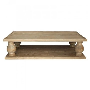 Masuta de cafea, natur, din lemn de pin, L160 cm, Roma