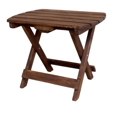 Măsuță laterală pliabilă, din lemn, H40 cm