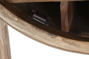 Mobilier de bar din lemn de tec reciclat si sticla , design Natural - Img 9